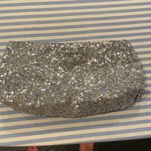 Sequin snap cosmetic kit or clutch